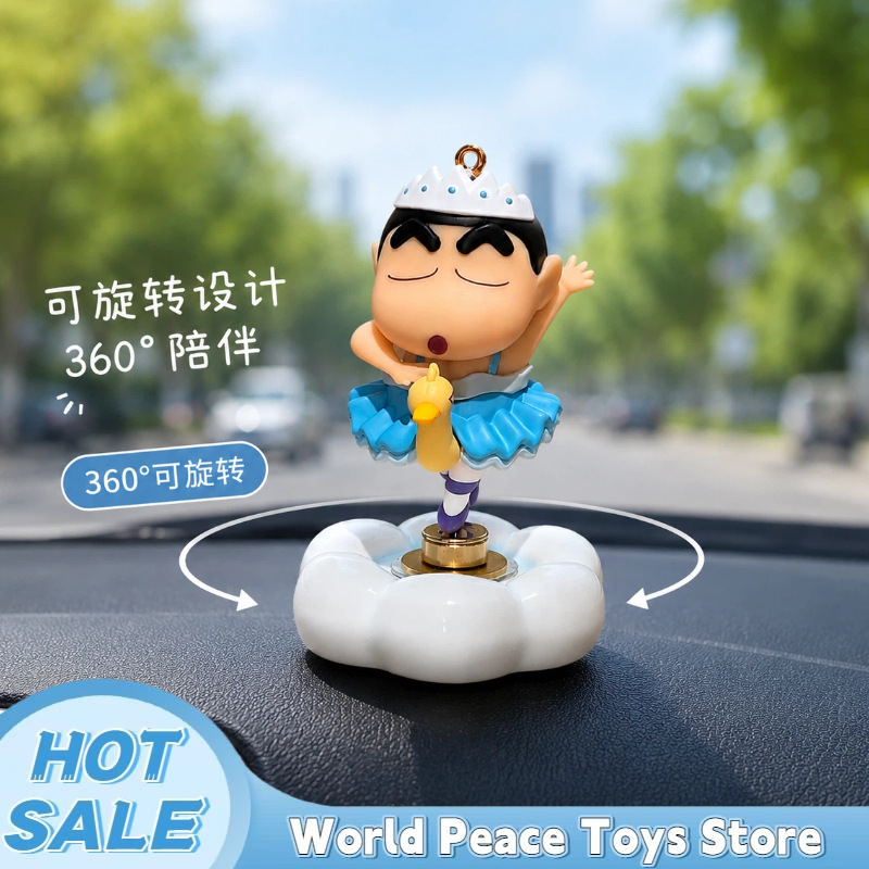 Car Accessories For Inside - Rotatable Ballet Crayon Shin-Chan Car Dashboard