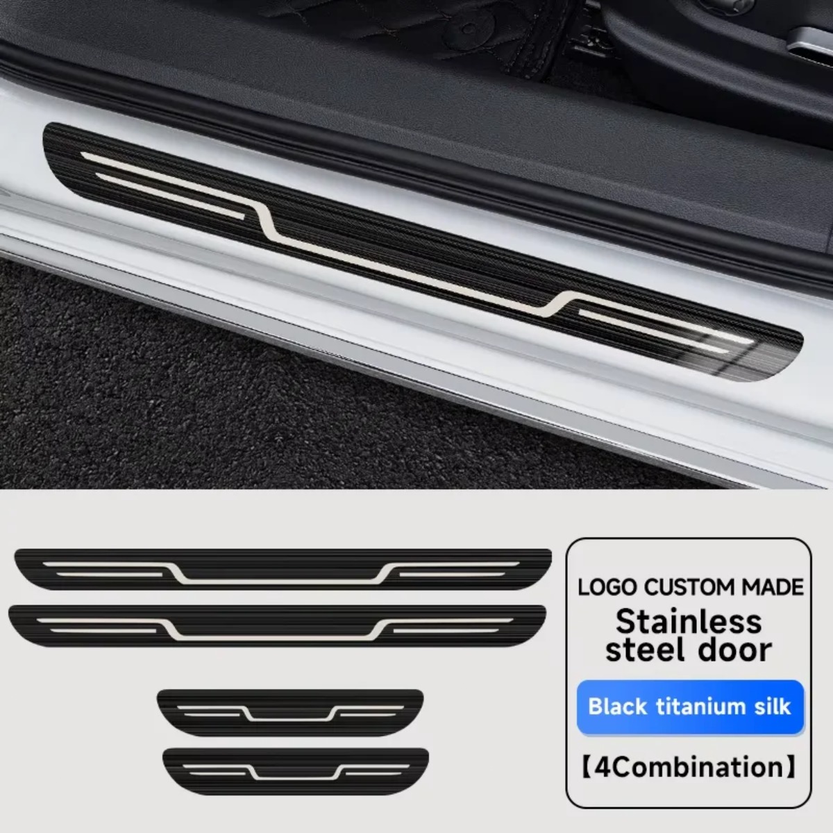 Car Door Sill Strip Stainless  - Car Accessories You Need 评论和价格