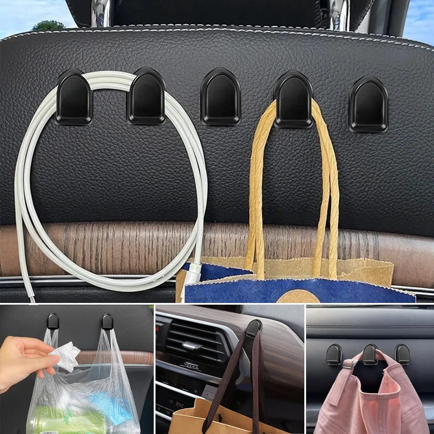 Mini Car Hooks Interior Storag - Car Accessories Hanging 评论和价格